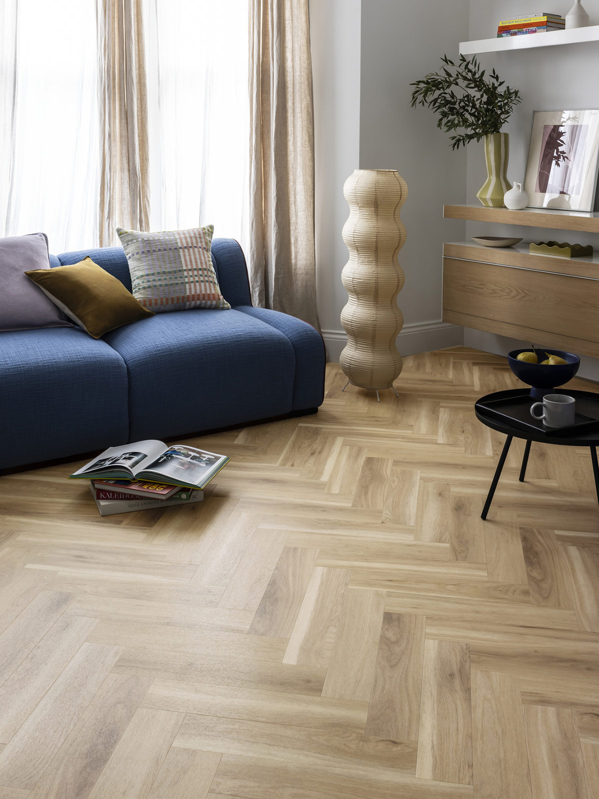 Kew Oak in Large Parquet: Amtico Spacia LVT Design flooring